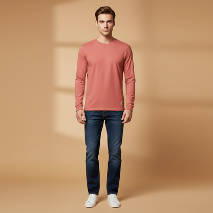 Classic Casual Long Sleeve Men's Tee