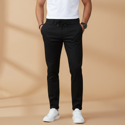 Comfortable Fit Elastic Waist Trousers