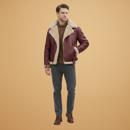 Men's Quilted Zip-Up Bomber Jacket