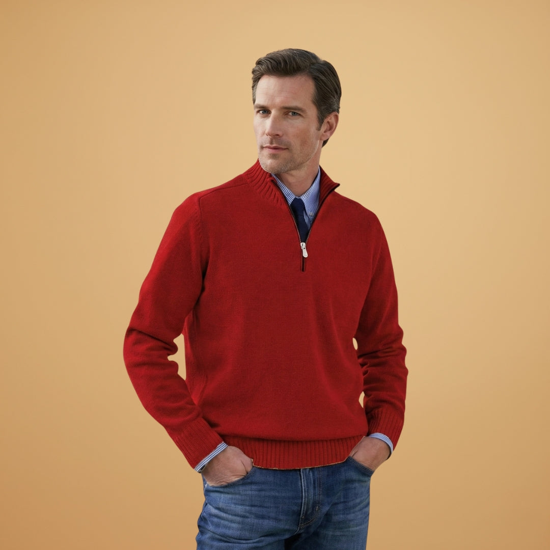 Classic Crew Neck Men's Pullover Sweater