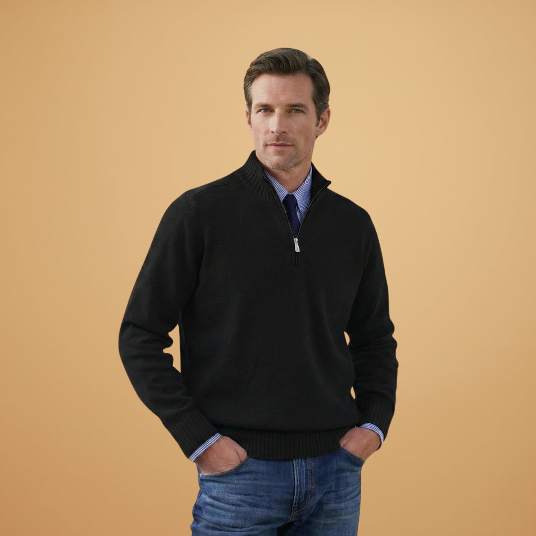 Classic Crew Neck Men's Pullover Sweater