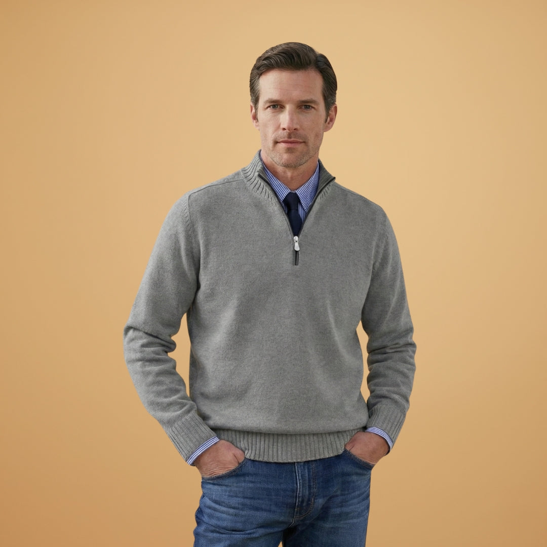 Classic Crew Neck Men's Pullover Sweater