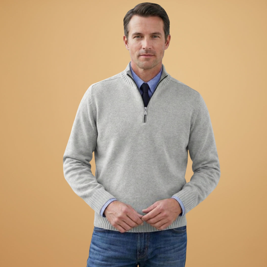 Classic Crew Neck Men's Pullover Sweater