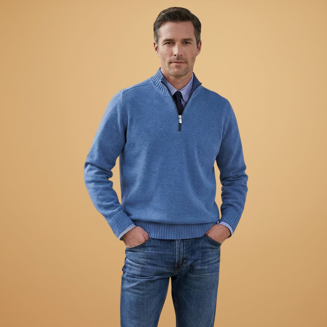 Classic Crew Neck Men's Pullover Sweater