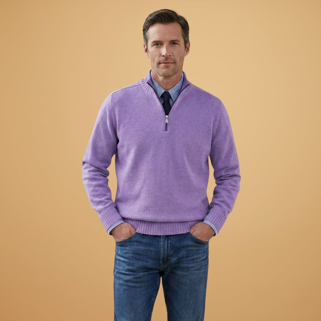 Classic Crew Neck Men's Pullover Sweater