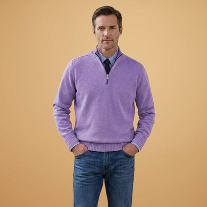 Classic Crew Neck Men's Pullover Sweater