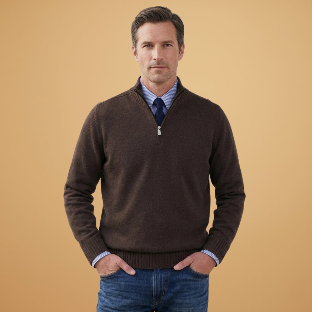 Classic Crew Neck Men's Pullover Sweater
