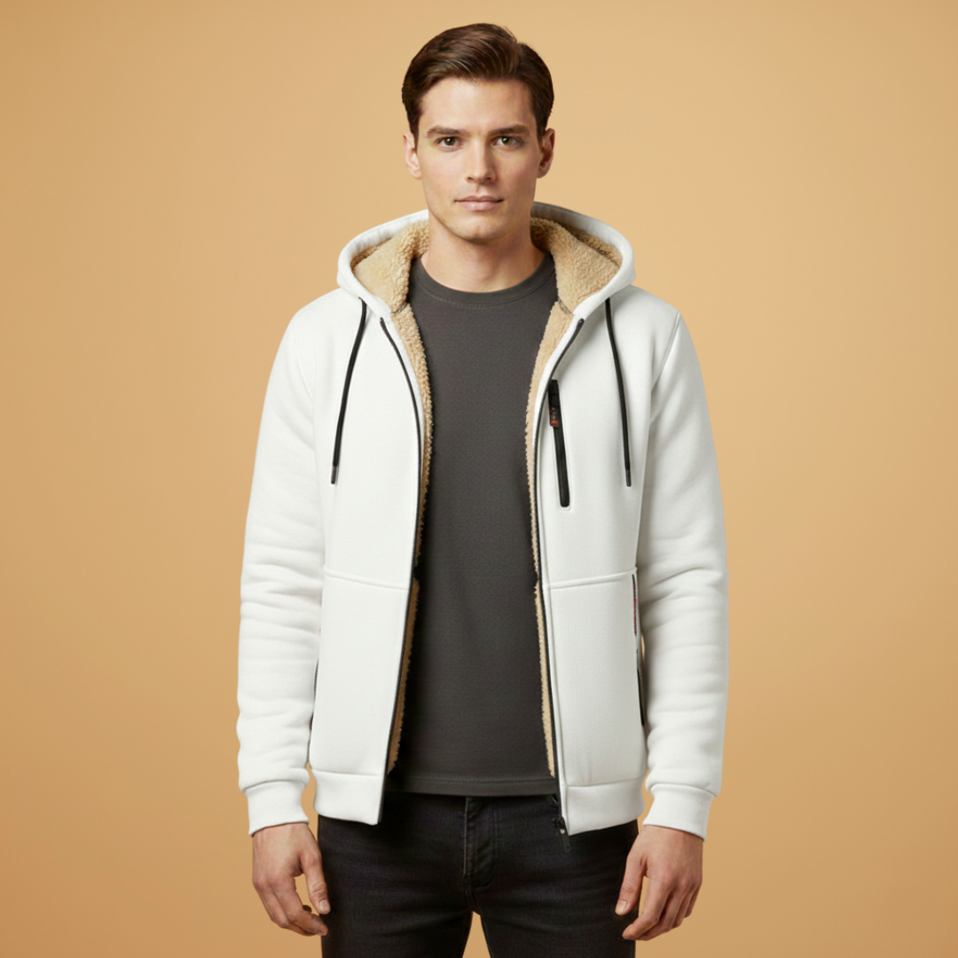 Waterproof Hooded Parka Jacket with Zip Pockets