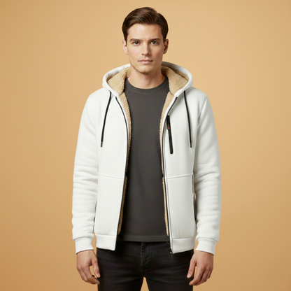 Waterproof Hooded Parka Jacket with Zip Pockets