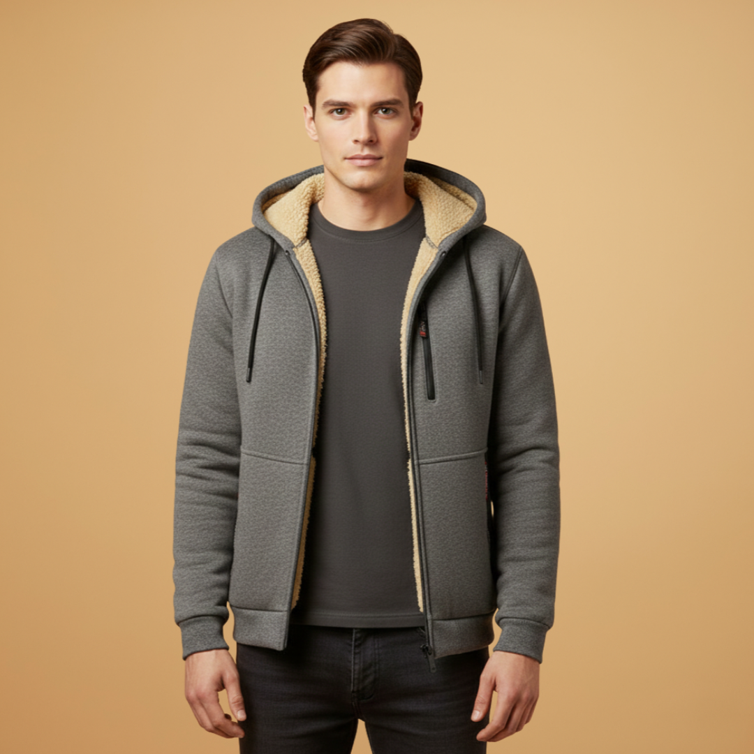 Waterproof Hooded Parka Jacket with Zip Pockets