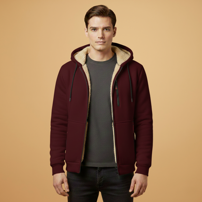 Waterproof Hooded Parka Jacket with Zip Pockets