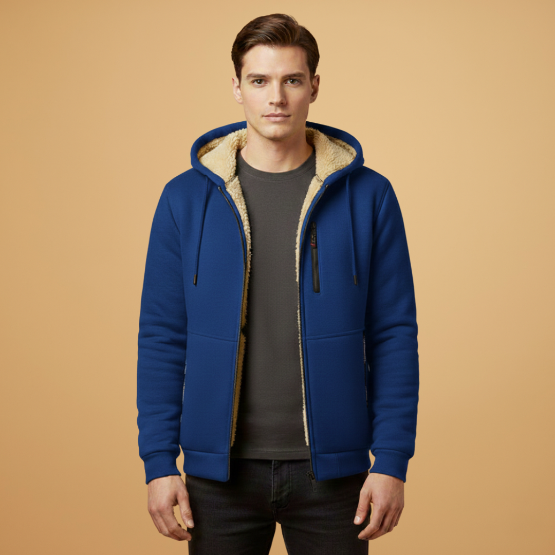 Waterproof Hooded Parka Jacket with Zip Pockets