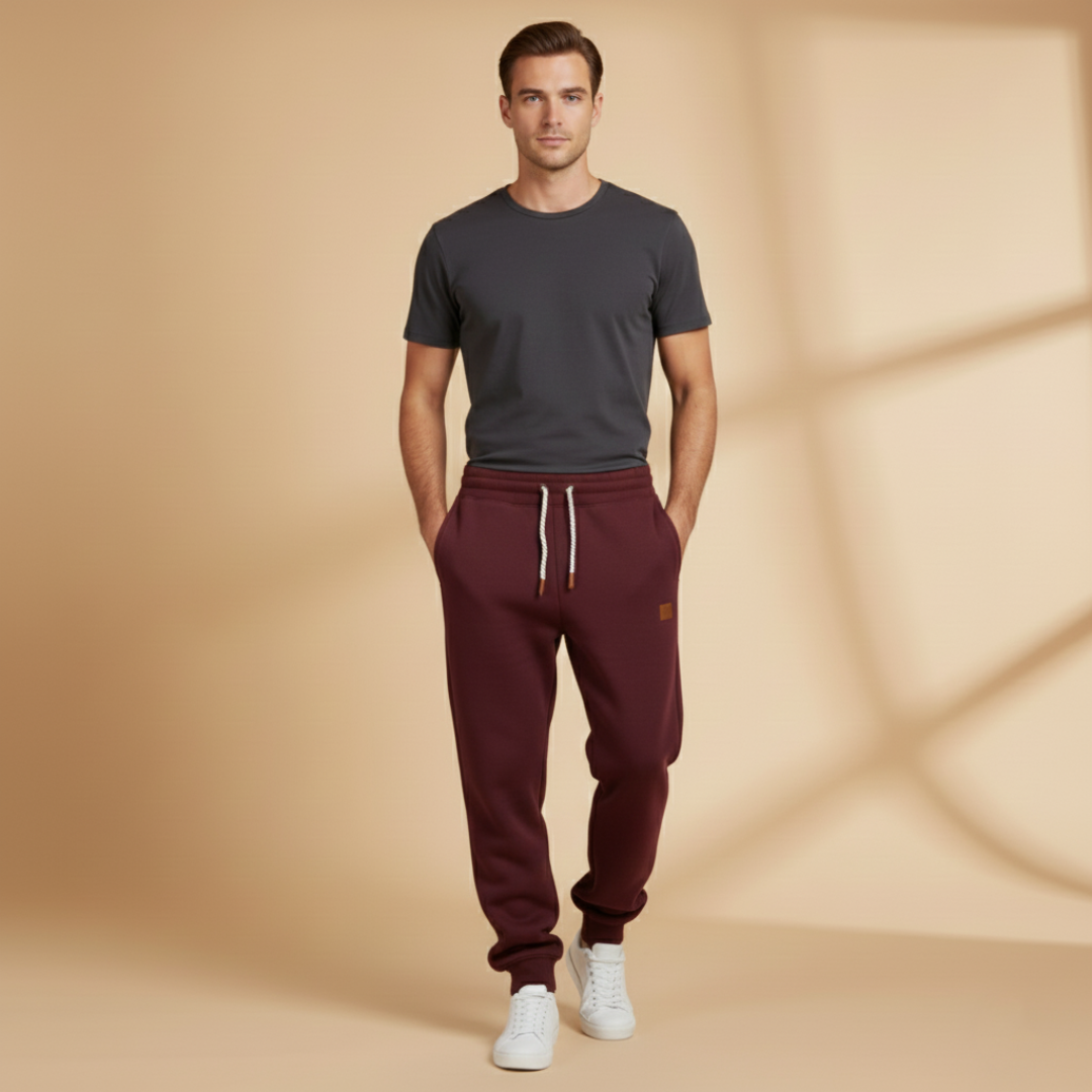 Comfortable Men's Fleece Lined Jogger Pants