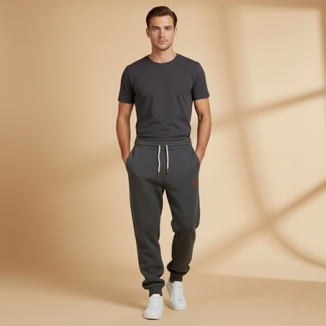 Comfortable Men's Fleece Lined Jogger Pants