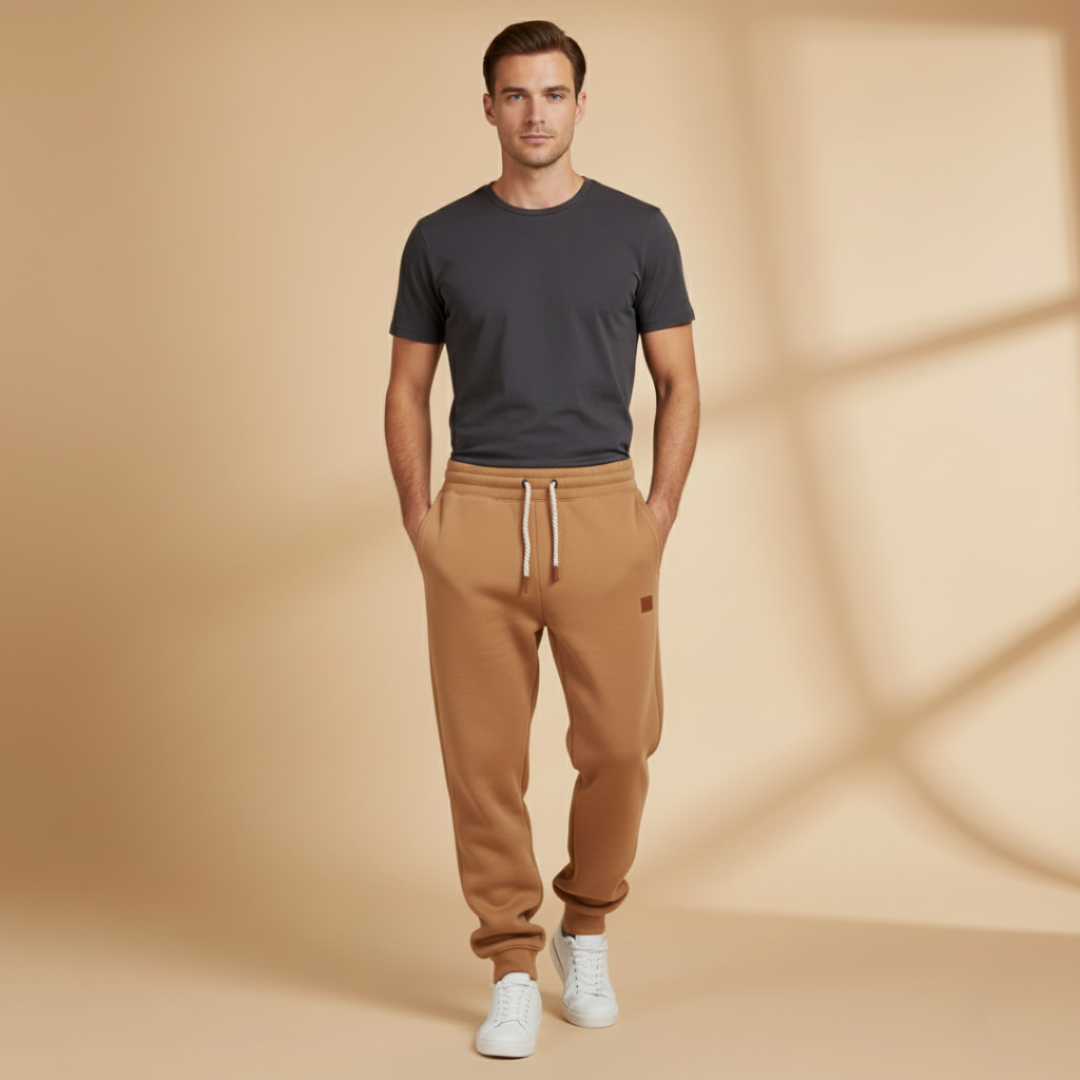 Comfortable Men's Fleece Lined Jogger Pants