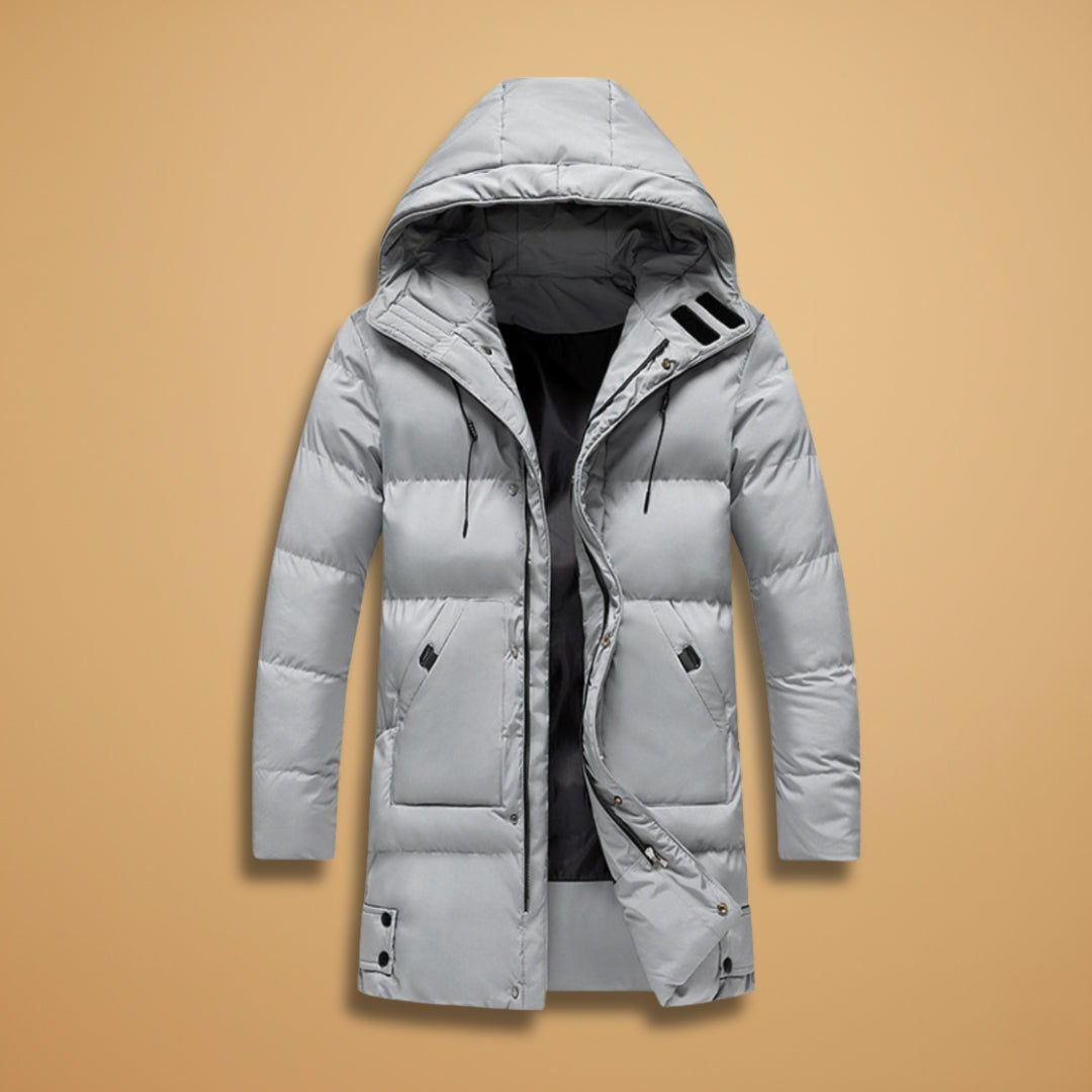 Waterproof Quilted Hooded Mens Parka Coat - Modish World