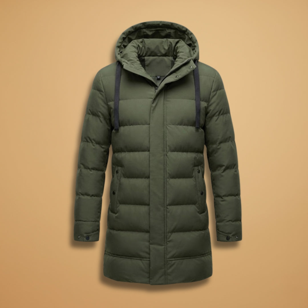 Waterproof Quilted Parka Jacket with Hood - Modish World