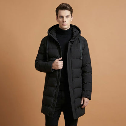 Waterproof Quilted Parka Jacket with Hood