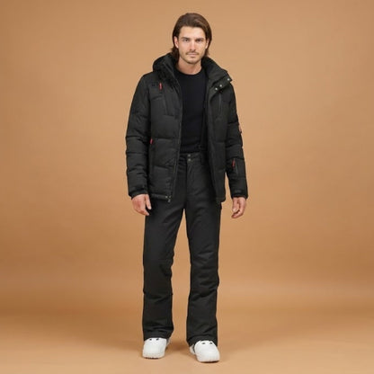 Waterproof Snow Jacket and Fleece Lined Ski Pants Set