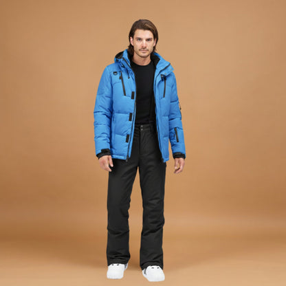 Waterproof Snow Jacket and Fleece Lined Ski Pants Set