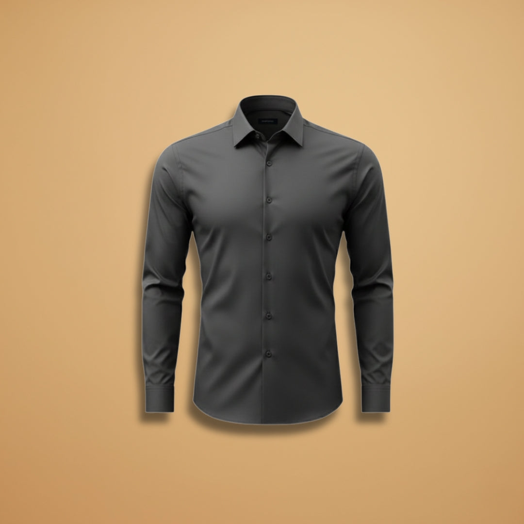 Men's Fit Dress Shirt with Point Collar Buttons - Modish World