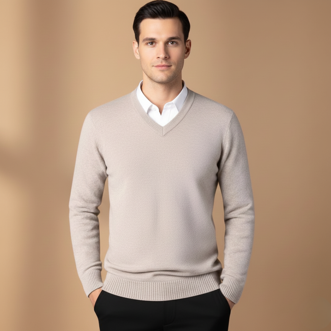 Classic Crew Neck Men's Sweater