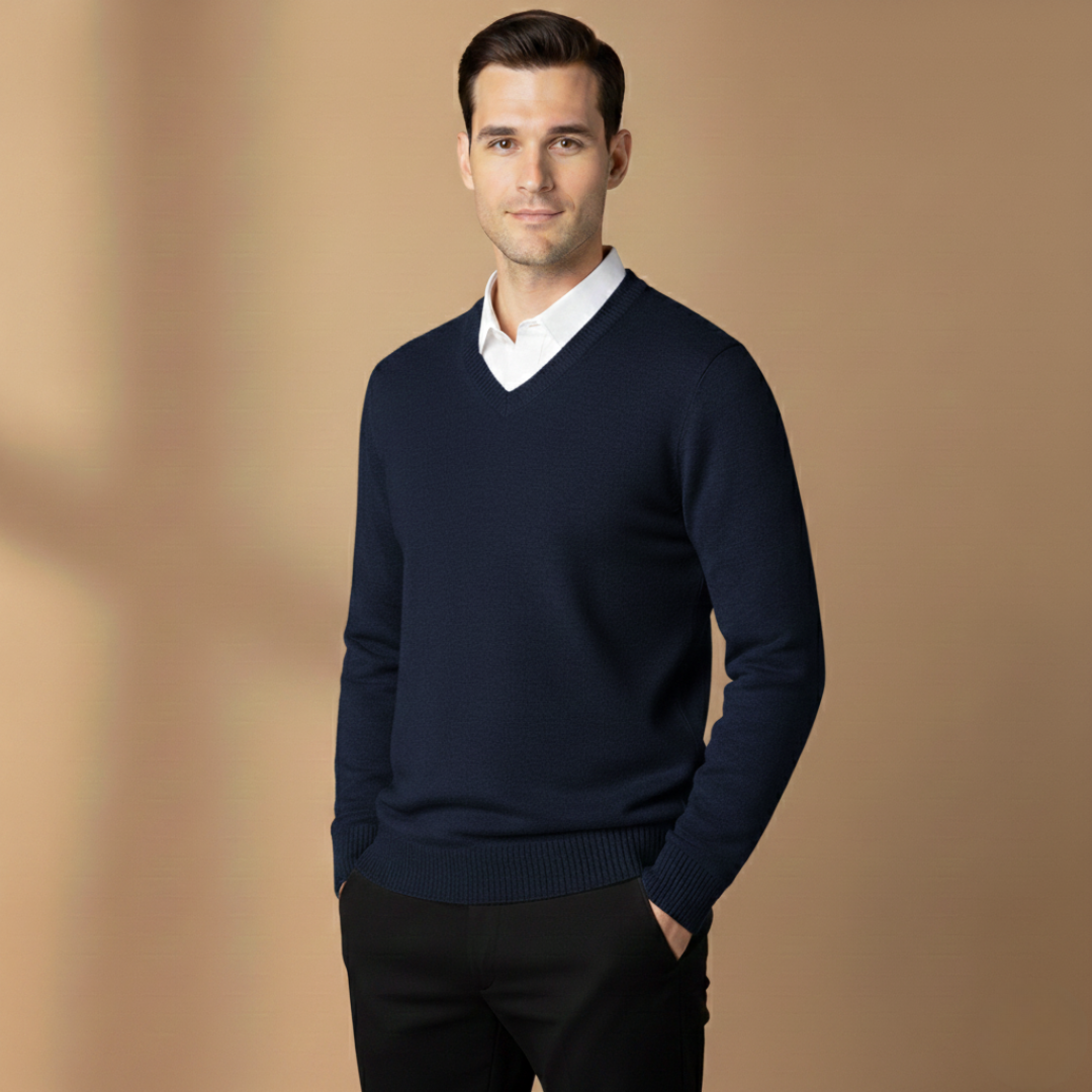 Classic Crew Neck Men's Sweater
