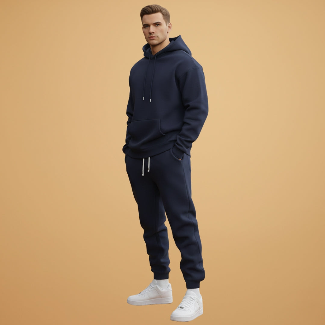 Men's Athletic Hoodie and Fitted Jogger Set