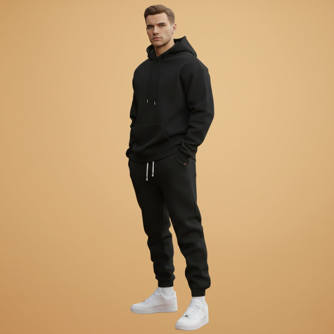 Men's Athletic Hoodie and Fitted Jogger Set