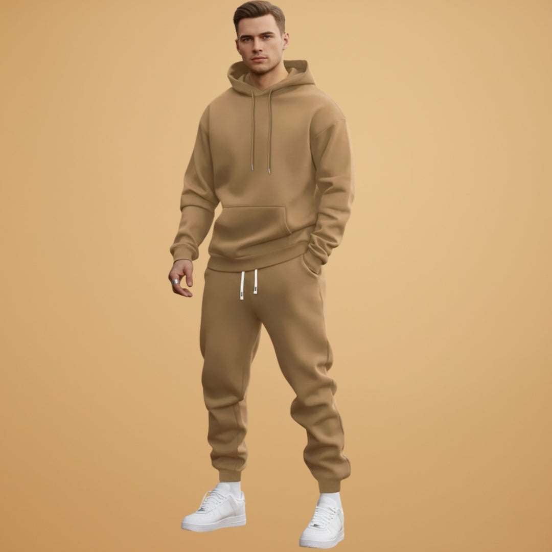 Men's Athletic Hoodie and Fitted Jogger Set