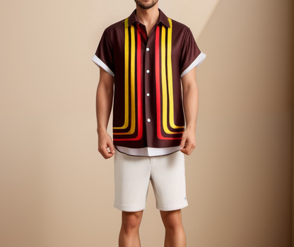 Classic Casual Mens Short Sleeve Shirt