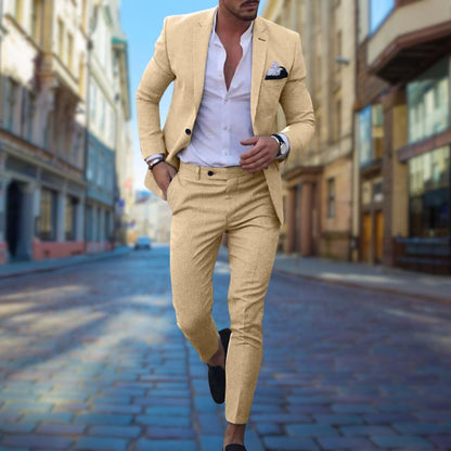 Tailored Fit Mens Formal Wedding Suit