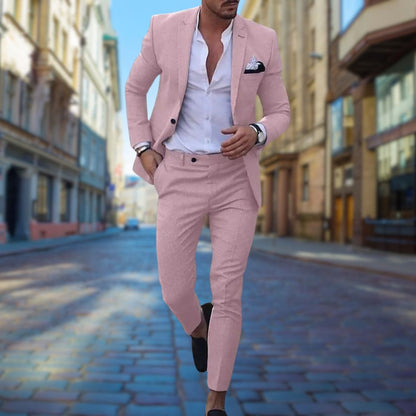 Tailored Fit Mens Formal Wedding Suit