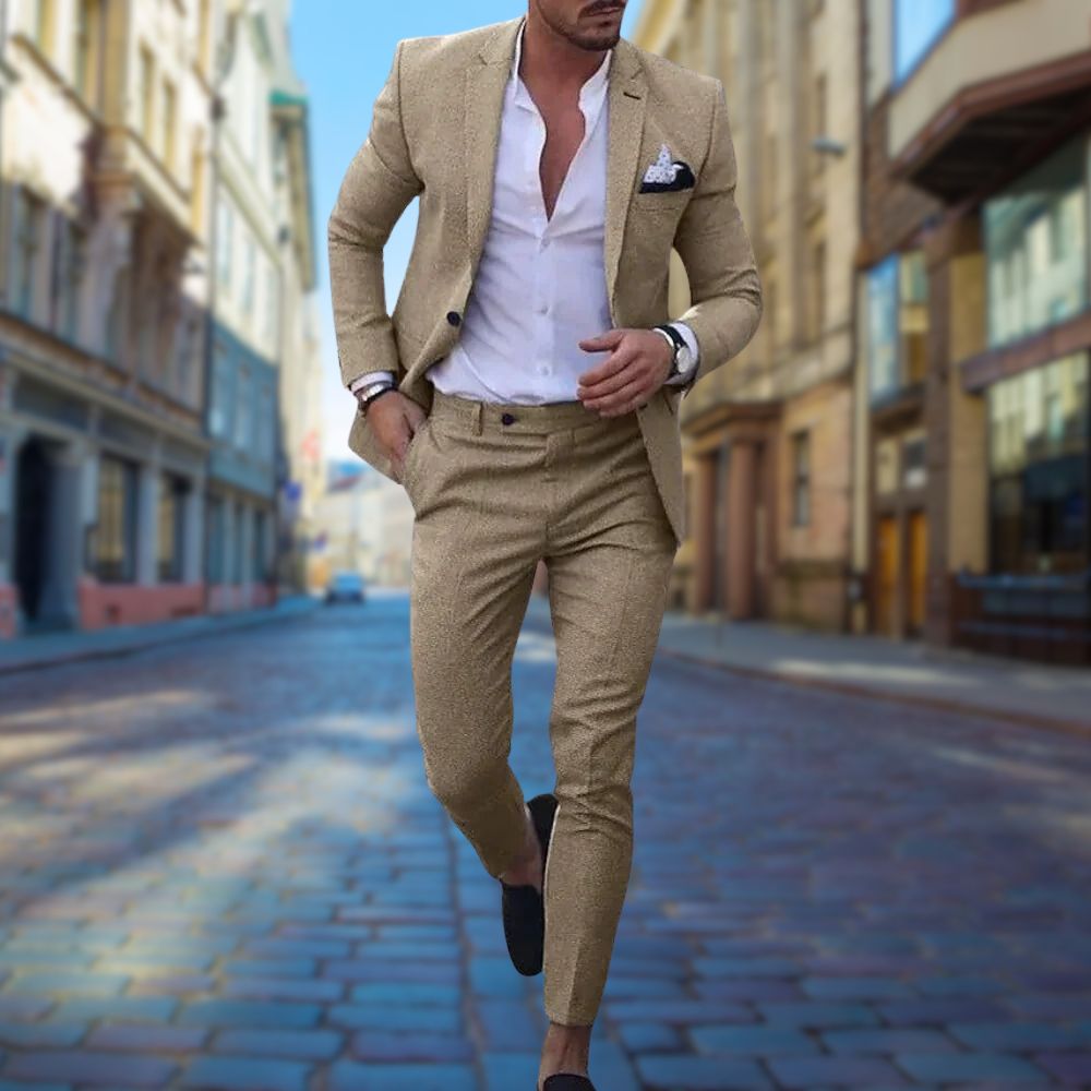 Tailored Fit Mens Formal Wedding Suit - ModishWorld