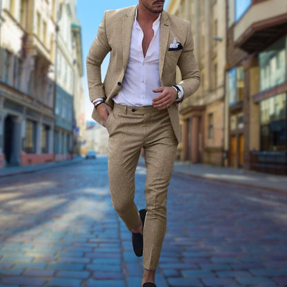 Tailored Fit Mens Formal Wedding Suit - ModishWorld
