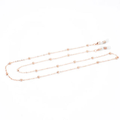 Adjustable Crystal Station Necklace in Rose Gold with Cubic Zirconia
 - ModishWorld