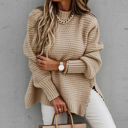 Cozy Women's Chunky Knit Sweater - Loose Fit - ModishWorld