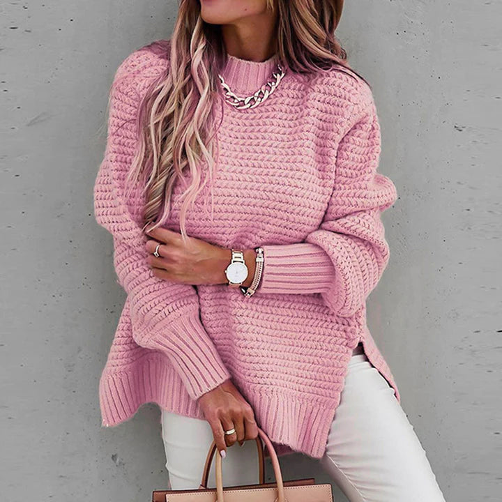 Cozy Women's Chunky Knit Sweater - Loose Fit