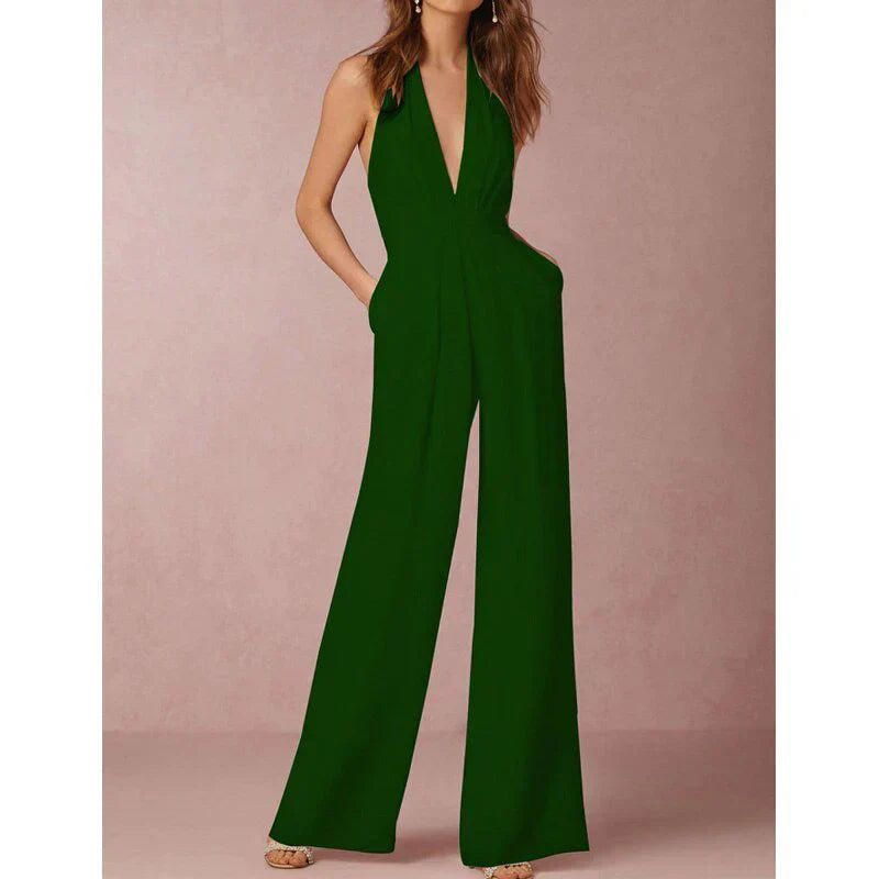 Chic Strapless Jumpsuit for Ladies