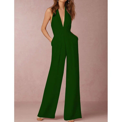 Chic Strapless Jumpsuit for Ladies