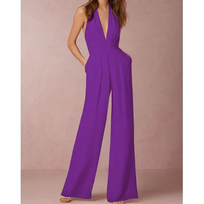 Chic Strapless Jumpsuit for Ladies