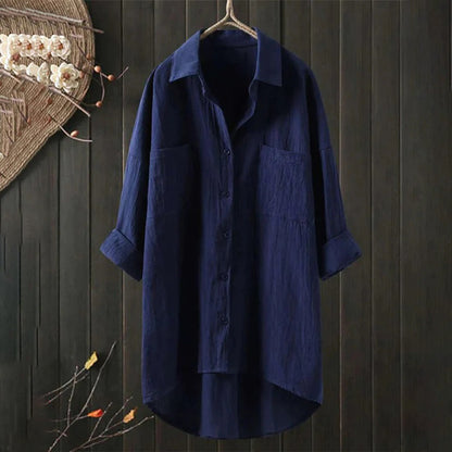 Beautiful Flowy Women's Long Top Blouse