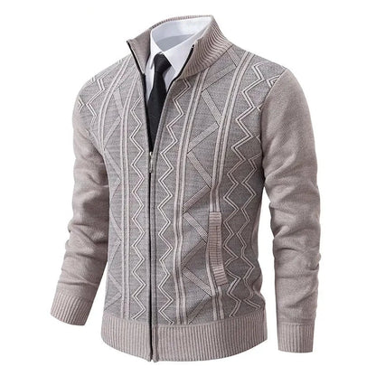 Warm Padded Men's Knit Coat