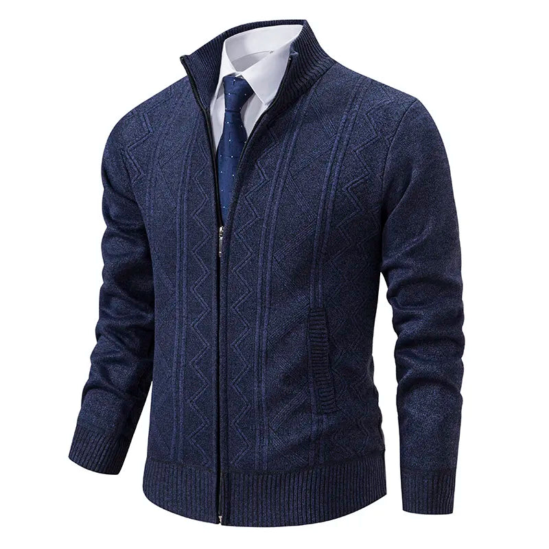 Warm Padded Men's Knit Coat