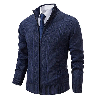 Warm Padded Men's Knit Coat