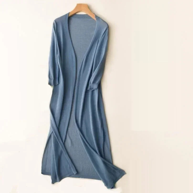 Women's Open Front Long Cardigan Sweater