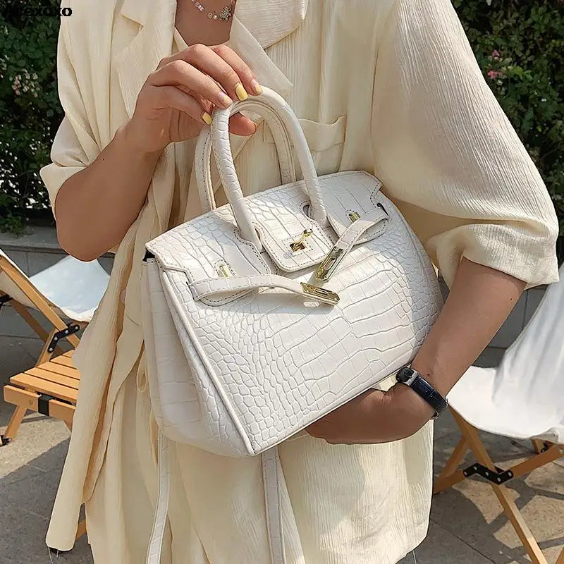 Ladies Large Leather Tote Bag - ModishWorld