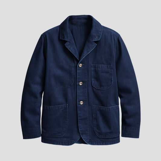 Classic Blue Jean Relaxed Fit Jacket - Modish World