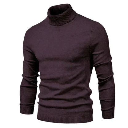 Men's Slim Fit Crew Neck Sweater - Ribbed Knit Style