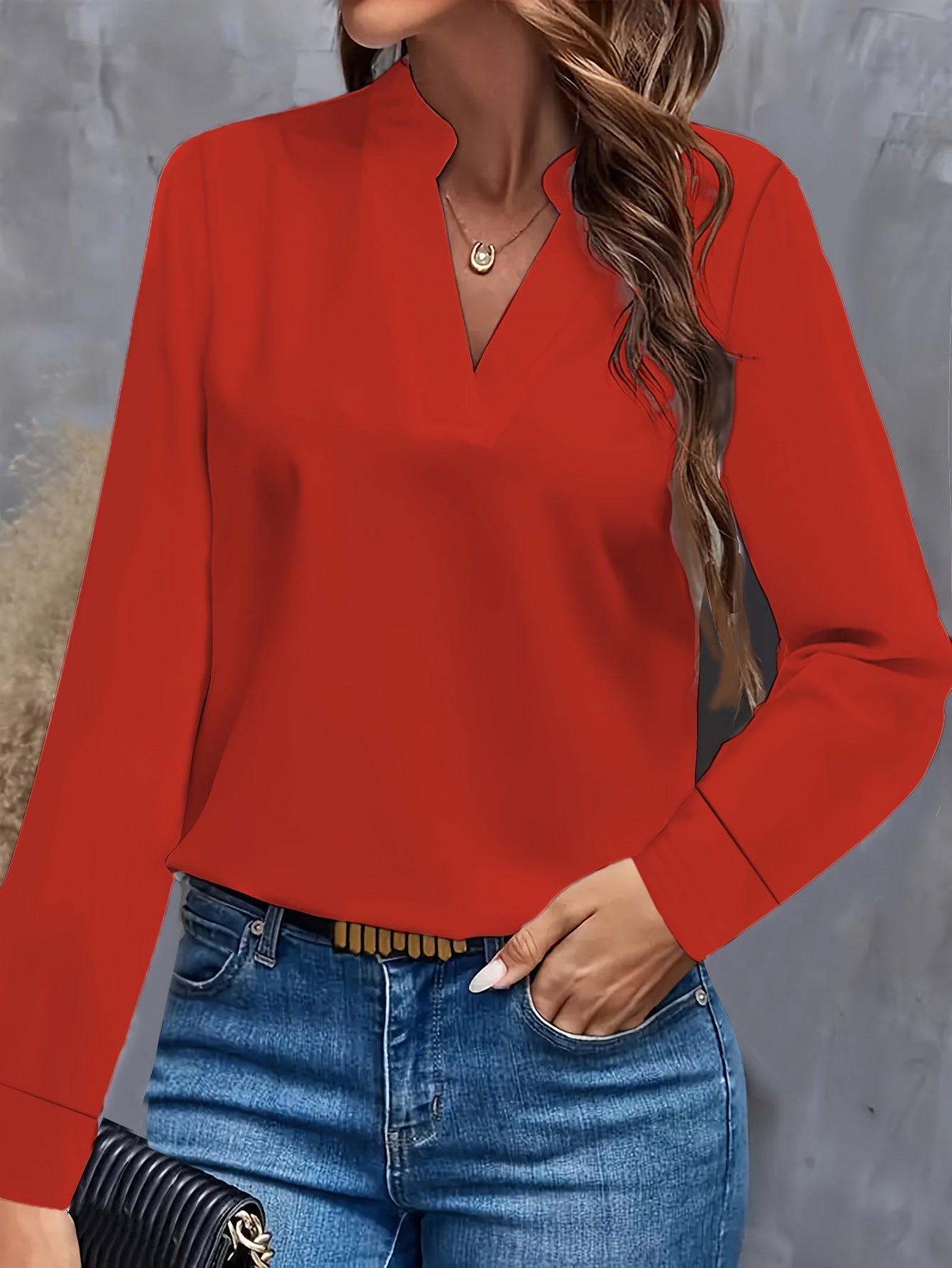 Women's Classic Soft V-Neck Top